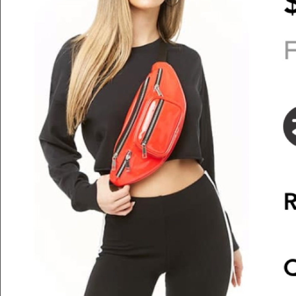 Faux patent leather Fanny pack